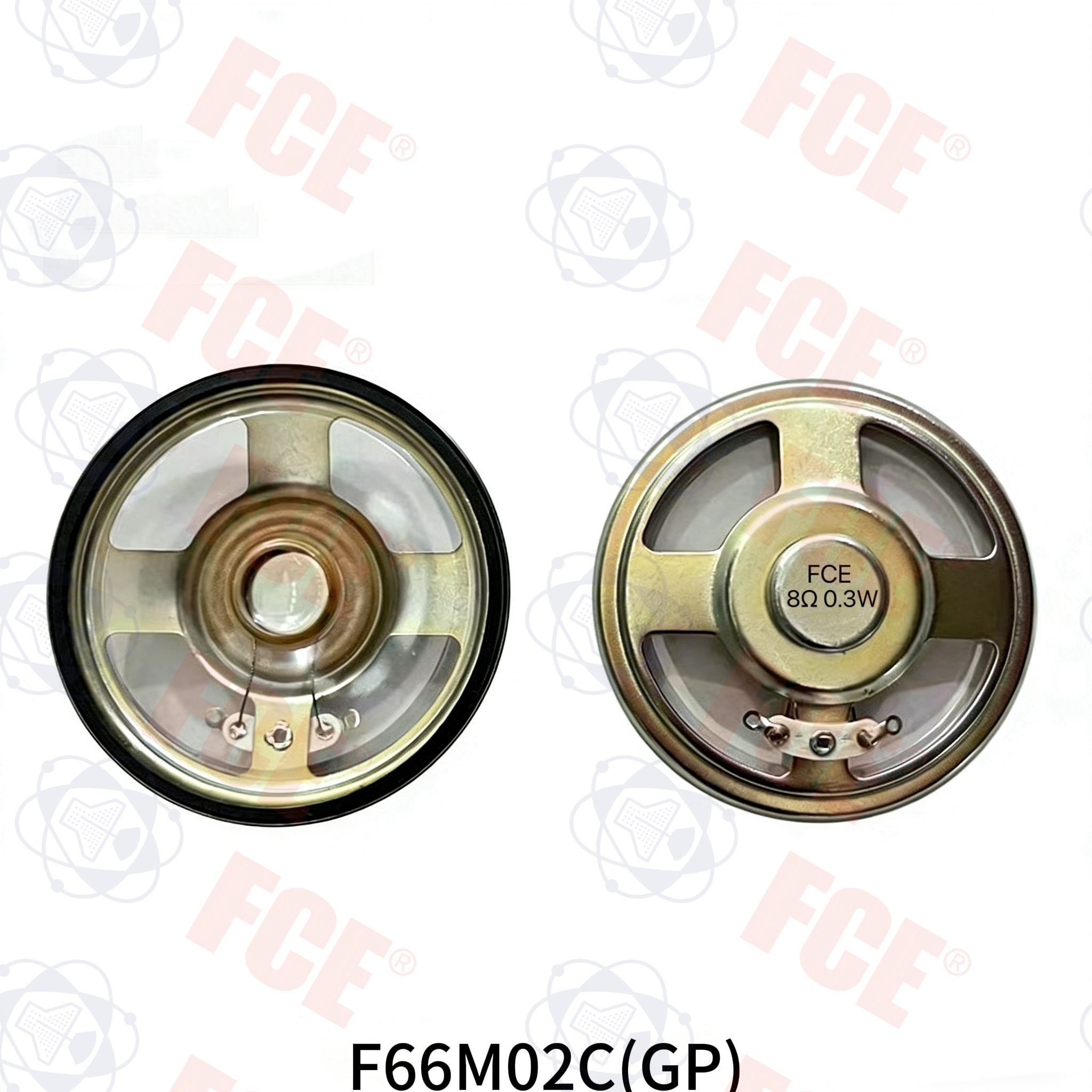 F66M02C(GP) - Altavoz de 16Ω 0,3W